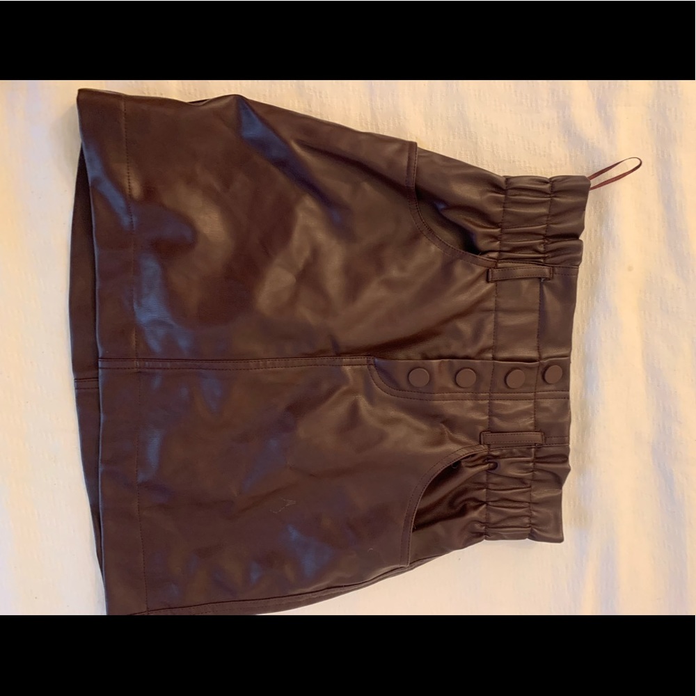Zara leather skirt